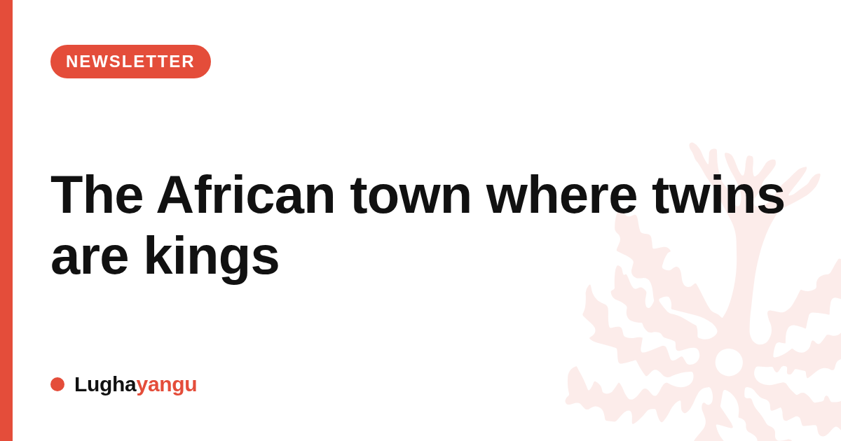 The African town where twins are kings